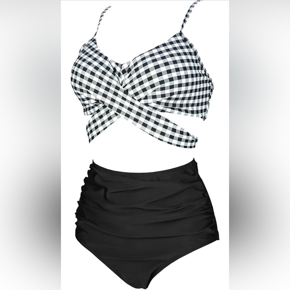 Black Gingham Bikini - Picture 2 of 8